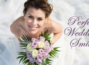 Bride with perfect wedding day smile