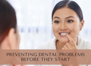 Preventing Dental Problems Girl Looking at Teeth